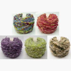 Naturally dyed Bulky Boucle - 50g cakes