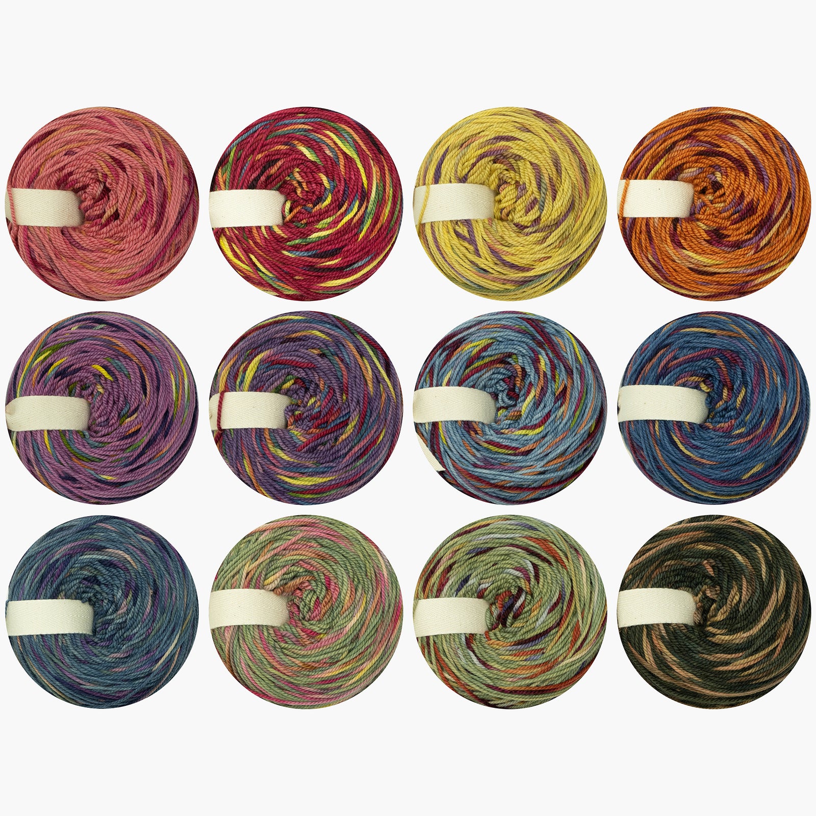 Naturally dyed 3ply merino/ cashmere/ nylon DK weight 100g cakes