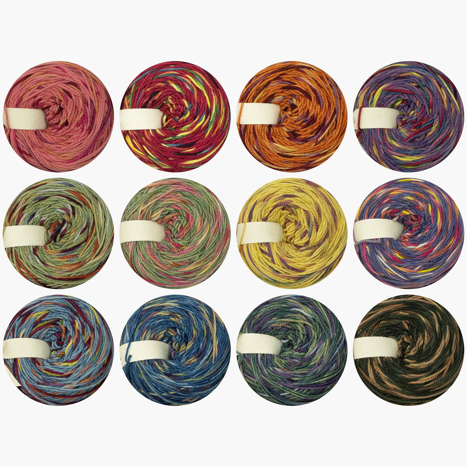 Naturally dyed 3ply merino/ cashmere/ nylon DK weight 100g cakes