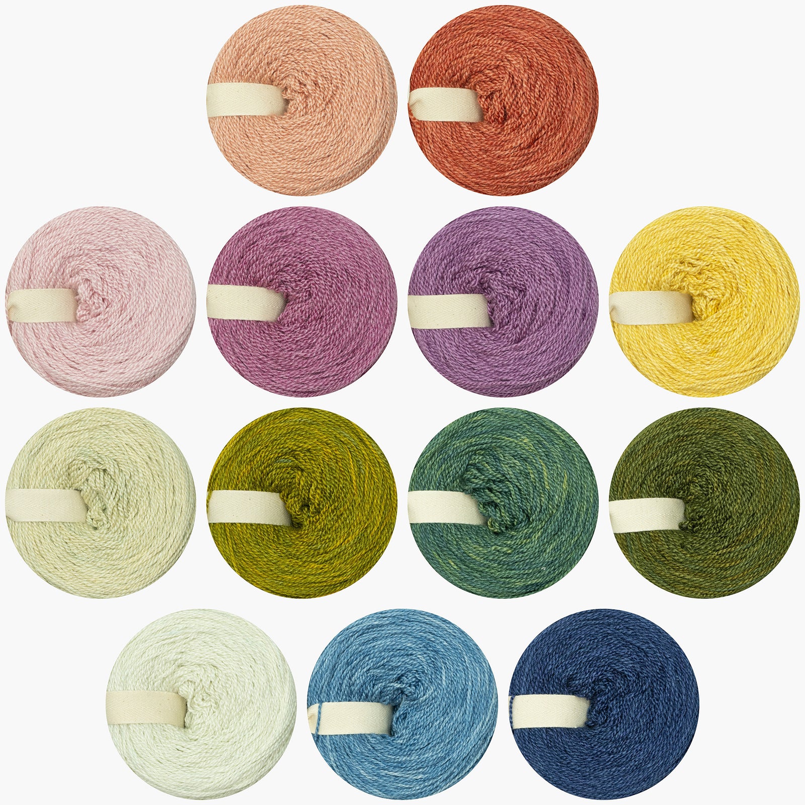 Naturally dyed silk/merino sport weight 100g cakes