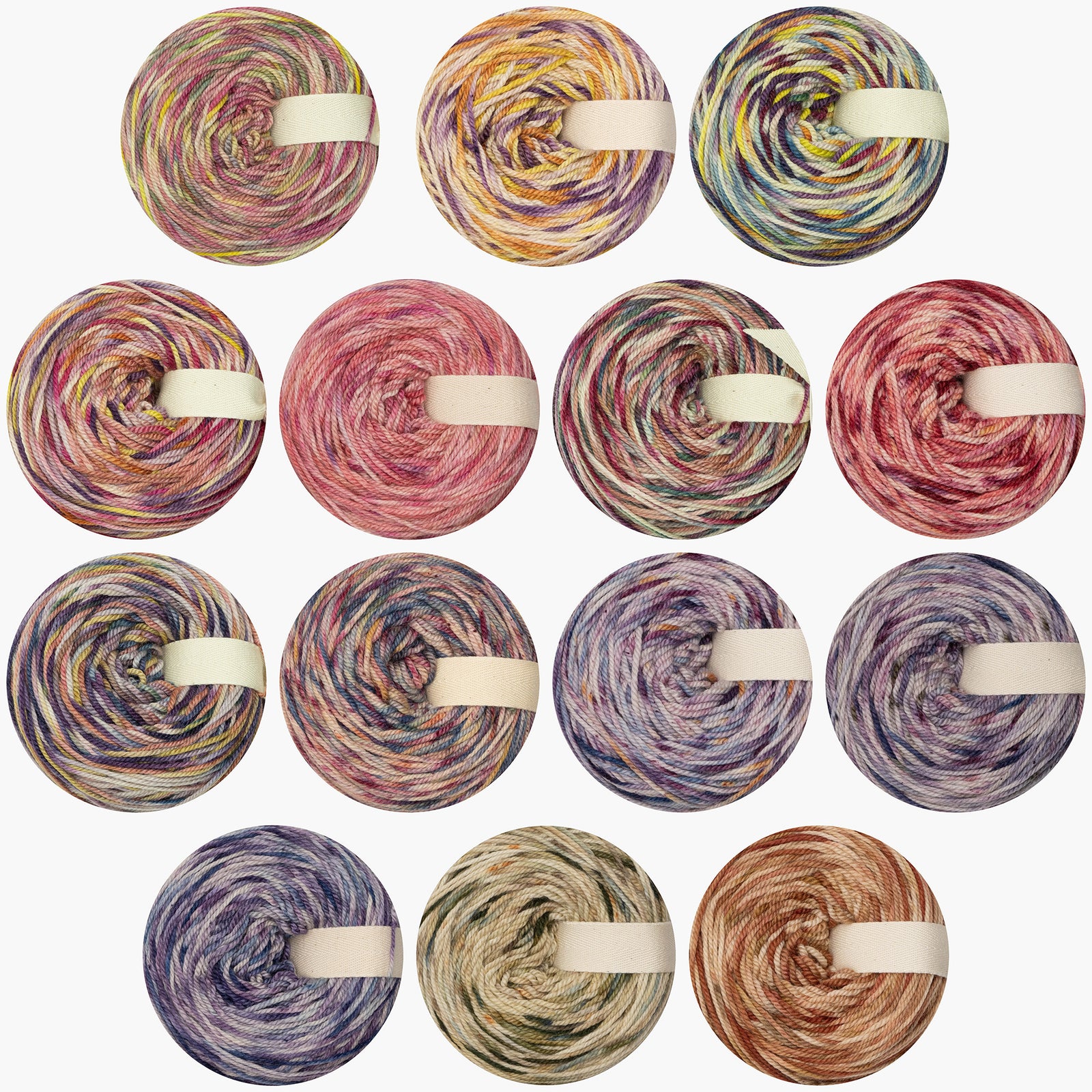 Naturally dyed 3ply merino/ cashmere/ silk DK weight 100g cakes