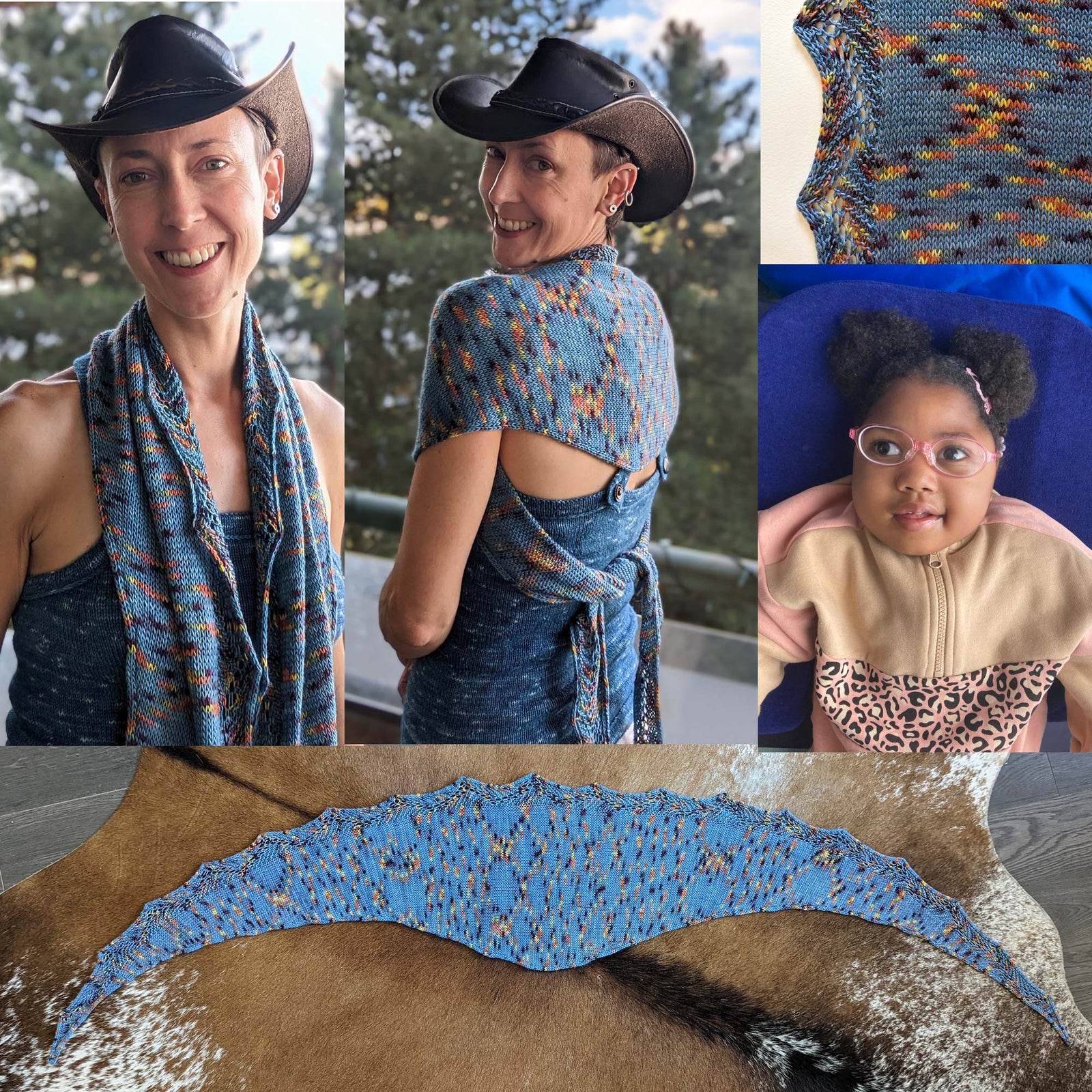 Anayah's Rainbow shawl pattern