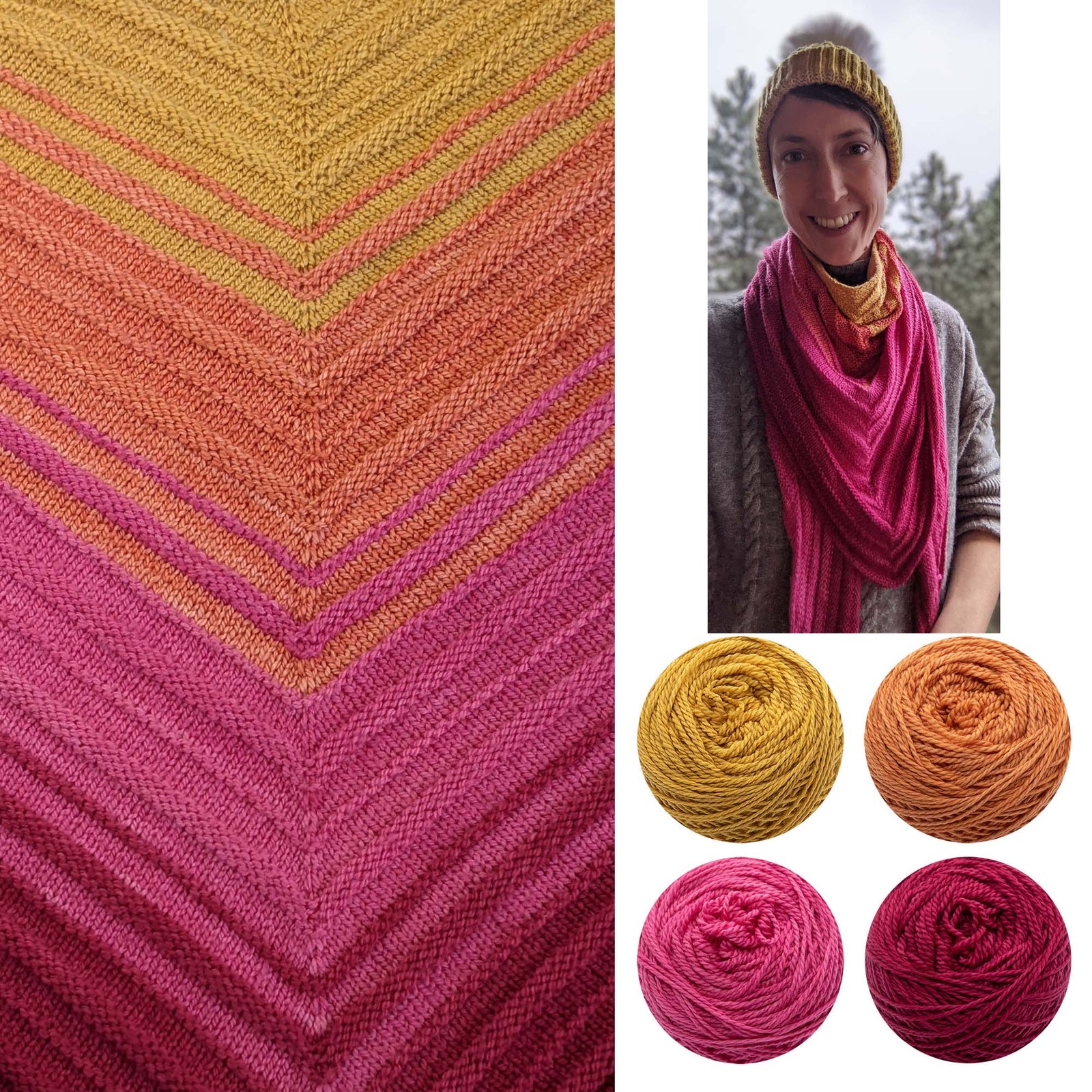 Cupid Shawl  Fingering weight pattern