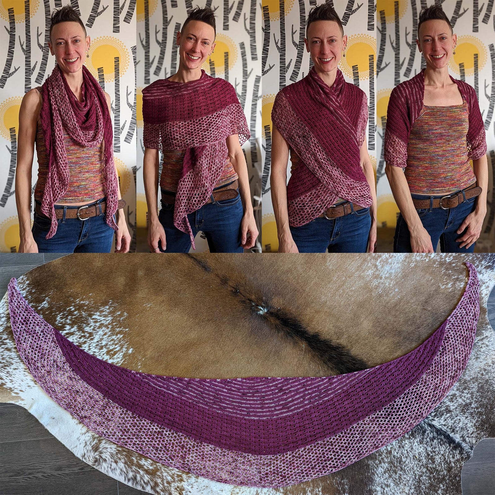 RodeoDream Shawl fingering weight pattern