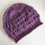 Swoogie hat, a textured hat hand knit in DK weight yarn