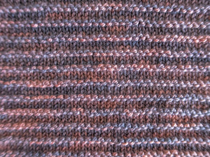Close up of the RailTrack cowl knitted pattern