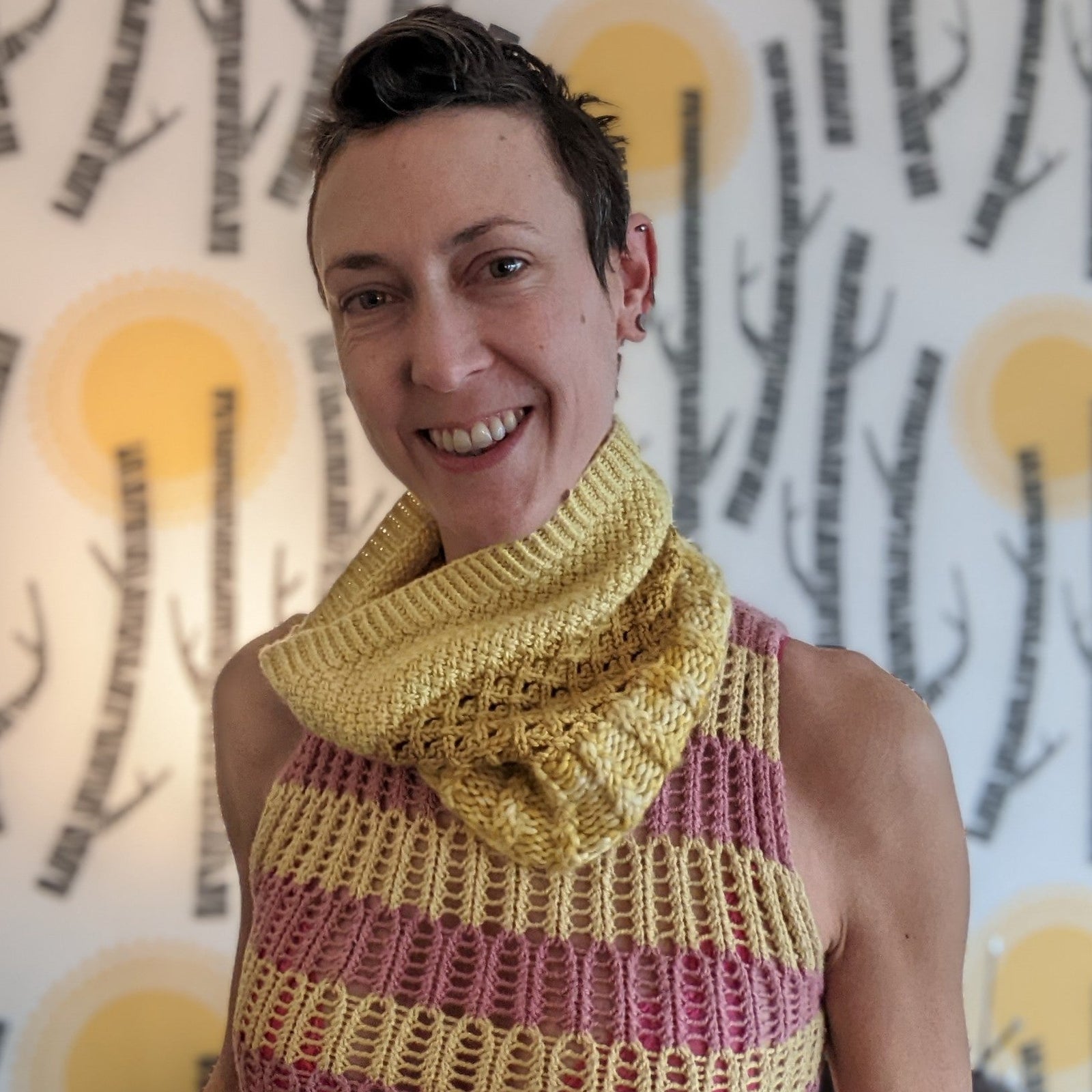 Yarn Tasting Twist Cowl pattern