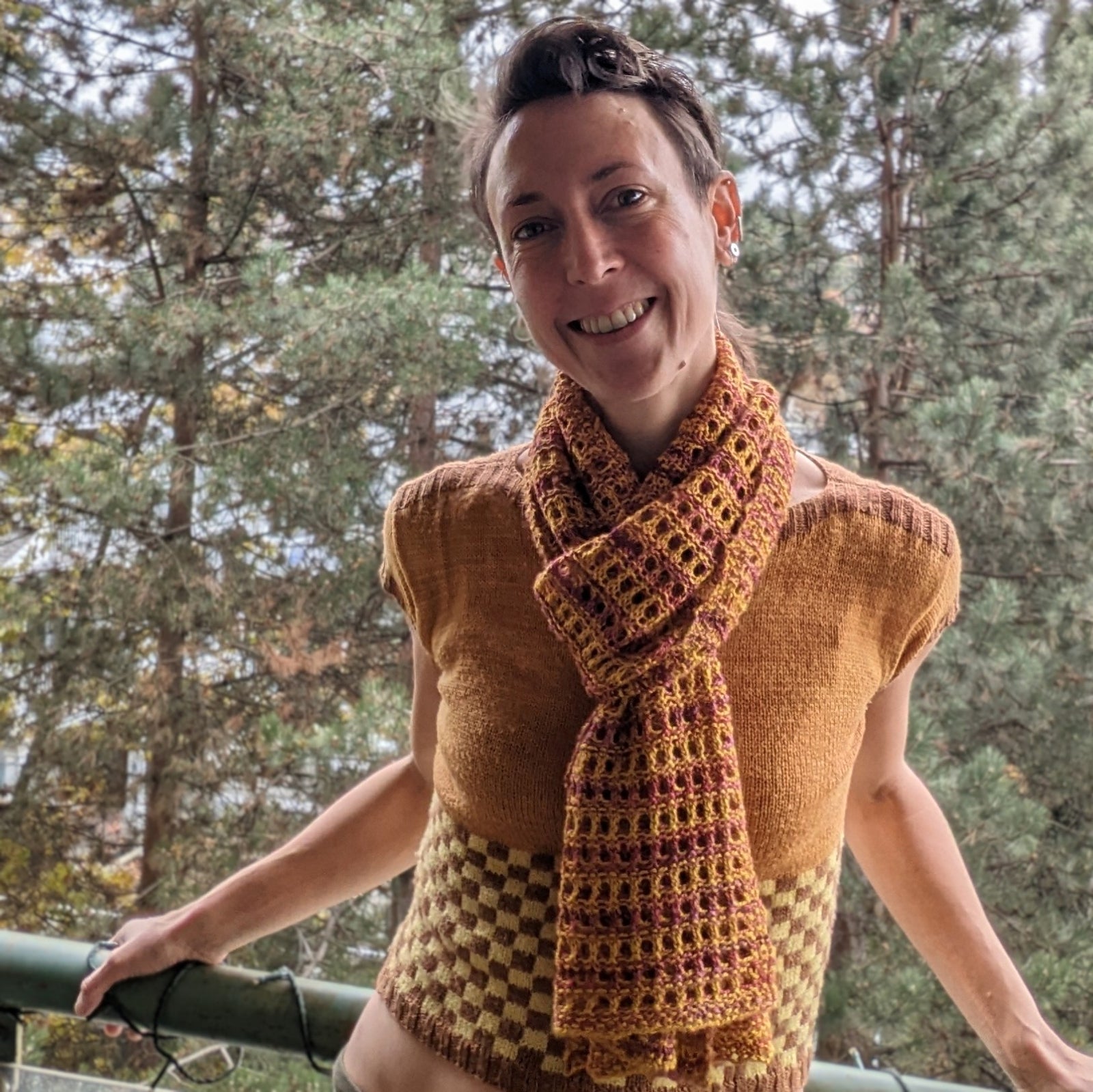 Rippling Shadow Scarf pattern