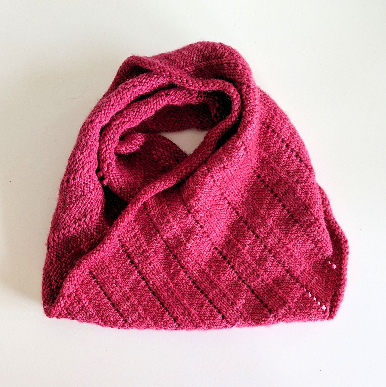 SpinYouRound Cowl laid crumpled up at the top